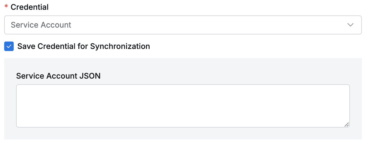 Save Credential for Synchronization