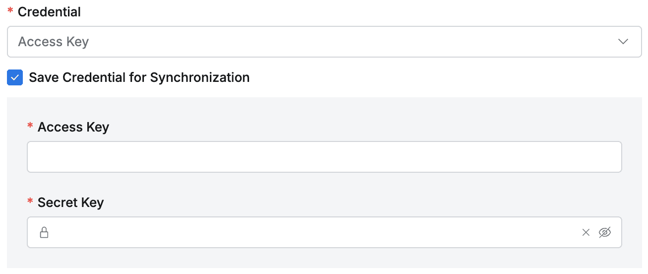 Save Credential for Synchronization