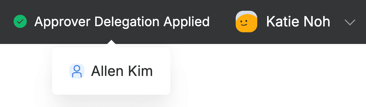 Display content based on original approver