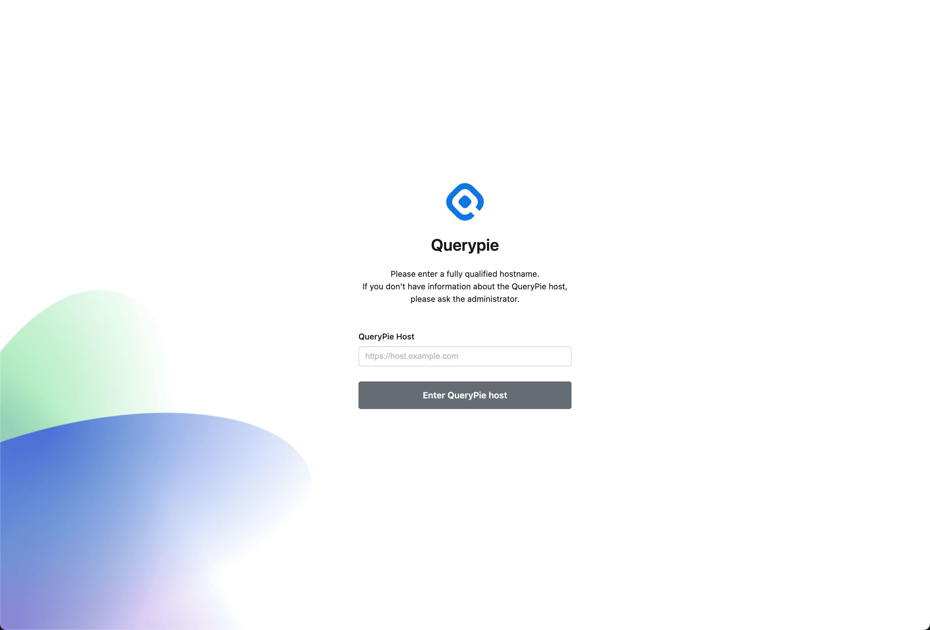 Host Configuration page