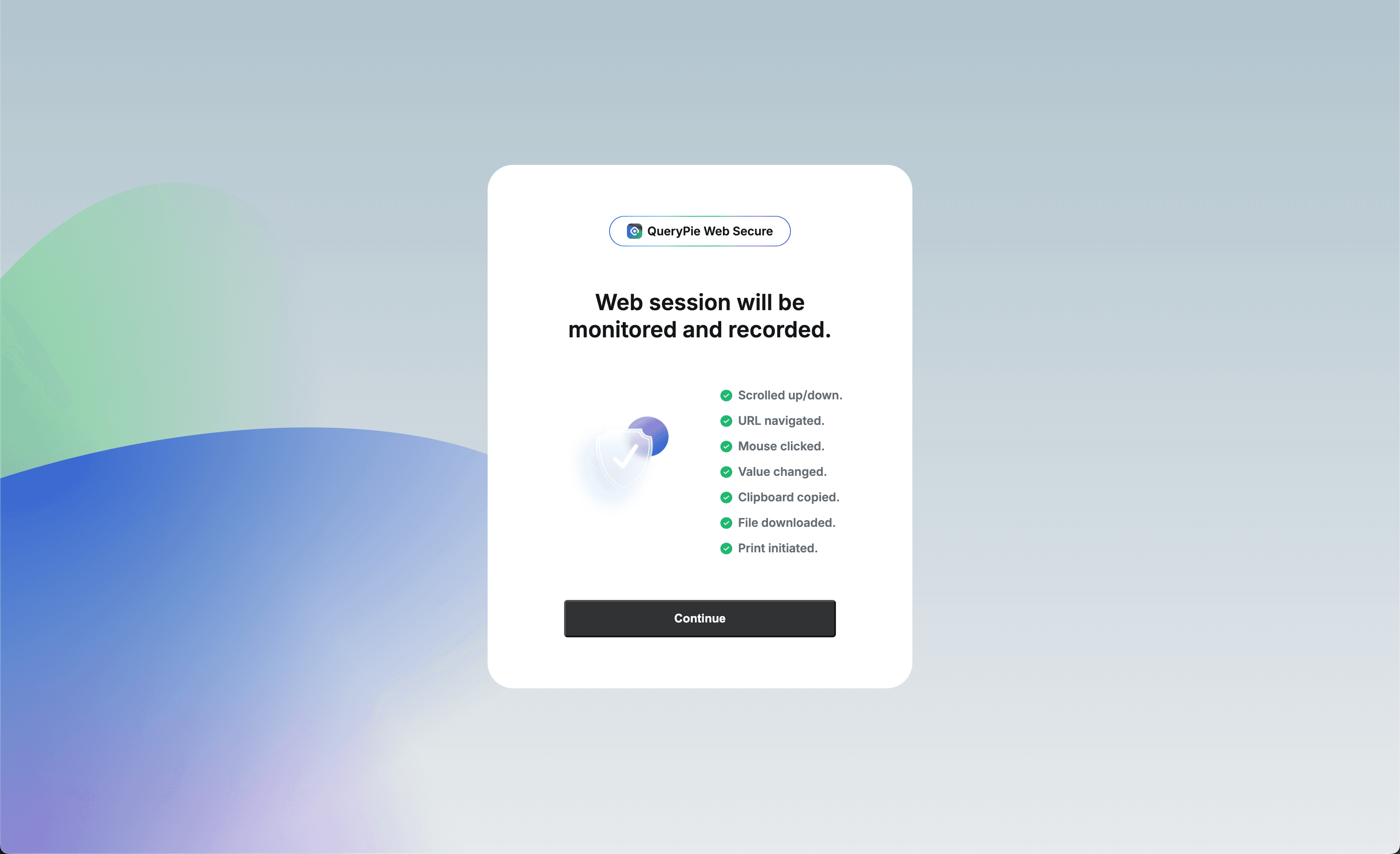 Web Session Monitoring Notification