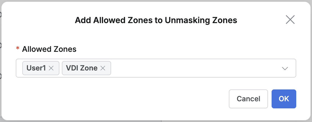 Add Allowed Zone